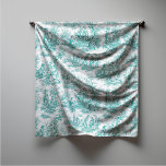 Foulard Elégant vintage turquoise toile de jouy carré<br><div class="desc">Vintage rétro turquoise toile de jouy Scarf. Améliorez votre garde-robe avec l'élégance intemporelle de toile de jouy design vintage, inspiré par les motifs exquis des paysages de campagne français. Ces tirages de Toile sophistiqués sont une rage permanente en ce moment, de beaux designs qui apportent beauté naturelle et charme. Cette...</div>