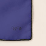 Foulard Elégante armoire Midnight Blue Monogrammed Scarf<br><div class="desc">Elégante garde-robe Bleu de minuit avec Écharpe de chiffon Monogramme initial en option. Conception par Claudine Boerner.</div>