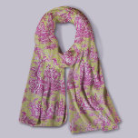 Foulard Elégante toile de jouy rose vintage<br><div class="desc">Vintage rétro rose-vert toile de jouy Écharpe. Améliorez votre garde-robe avec l'élégance intemporelle de toile de jouy design vintage, inspiré par les motifs exquis des scènes roses chaudes françaises. Ces tirages de Toile sophistiqués sont une rage permanente en ce moment, de beaux designs qui apportent beauté naturelle et charme. Cette...</div>