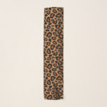 Foulard Empreinte de léopard Brown et noir<br><div class="desc">🥇 UN DESIGN ORIGINAL DE DROITS D'AUTEUR DE Donna Siegrist SEULEMENT DISPONIBLE SUR ZAZZLE! Empreinte de léopard Brown et noir. Disponible en plusieurs couleurs. ⭐ 99% de mes designs dans mon magasin sont faits en couches. Cela vous permet de redimensionner et de déplacer facilement les graphiques et le texte pour...</div>