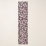 Foulard Empreinte de léopard rose et noir chic<br><div class="desc">Foulard chic avec un empreinte de léopard tendance en rose et noir sur un fond rose vif.</div>