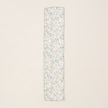 Foulard en chiffon à petites feuilles délicates