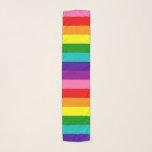 Foulard Gilbert Baker Gay pride drapeau Rainbow Stripe<br><div class="desc">Customisez en changeant l'échelle,  la rotation et le placement du motif,  ou ajoutez votre propre texte ou photos</div>