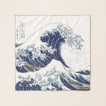 Foulard Grande vague vintage par Hokusai<br><div class="desc">Grande vague vintage par Hokusai</div>