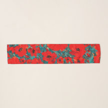 Grands pavots rouges sauvages