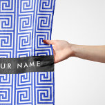Foulard Grec Meander Key Blue, Votre Nom, Personnaliser<br><div class="desc">Elégante,  élégante et raffinée,  motif grecque dans les tons bleu et blanc. Un cadeau moderne et tendance,  parfait pour les amoureux de la Méditerranée dans votre vie. Personnalisez en ajoutant votre nom,  votre pseudonyme,  votre monogramme ou vos initiales.</div>