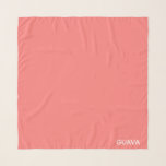 Foulard Guava pink color name<br><div class="desc">Le rose chaud des fruits de goyave.</div>