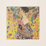 Foulard Gustav Klimt - Dame avec ventilateur<br><div class="desc">Dame avec ventilateur - Gustav Klimt,  Huile sur toile,  1917-1918</div>