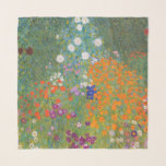 Foulard Gustav Klimt Fleur Jardin Cottage Nature<br><div class="desc">Un beau tableau de jardin - c'est un tableau classique de Gustav Klimt,  appelé Cottage Garden,  ou Bauergarten,  1907,  qui est un gros plan d'un jardin fleuri,  un tableau floral coloré.</div>