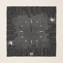 Heure Witching de ville de Pleine lune de minuit