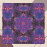 Foulard Hippie psychédélique violet et jaune<br><div class="desc">Cette conception kaléidoscope psychédélique est composée de violet et de jaune. Des visuels trippy vibreants pour l'hippie moderne ou toute personne qui aime les couleurs vives!</div>