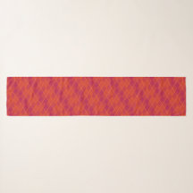 Jacquard indien d'été orange et violet
