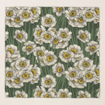 Foulard Jardin de la jonquille<br><div class="desc">Motif dessiné à la main avec des fleurs de jonquilles.</div>