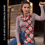 Foulard Joli Rose Rouge rose Motif Floral Long<br><div class="desc">Foulard tout-en-long imprimé de motif rose et rouge roses. La rose rose à fleurs entières et le rose rouge comme roses sont venus dans un pot plante dont ma fille a pris une photo. Contactez-moi ici ou à admin@giftsyoutreasure.com Voir tous mes magasins https://bit.ly/1St7nHS</div>