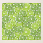 Foulard Lime pop<br><div class="desc">Motif vectoriel à main avec tranches de chaux</div>