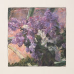 Foulard Mary Cassatt - Lilacs dans une fenêtre<br><div class="desc">Lilacs in a Window (Vase de lilas a la fenetre) - Mary Stevenson Cassatt,  Huile sur toile,  1880-1883</div>