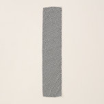 Foulard Motif de Carré de points géométriques<br><div class="desc">Longue Écharpe. Présenté dans un Motif de Carré de points géométriques noir et blanc. Fabriqué avec un vecteur haute résolution et/ou des graphiques numériques pour une impression professionnelle. REMARQUE : (IL S'AGIT D'UNE IMPRESSION. Tous les modèles de produit zazzle sont des "impressions" sauf indication contraire dans la zone "A propos...</div>