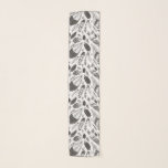 Foulard Motif de plumes noir et blanc<br><div class="desc">Plumes noires et blanches dessinées dans Illustrator.</div>