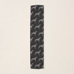 Foulard Motif de silhouettes de lévrier<br><div class="desc">L'écharpe de l'amant de lévrier</div>