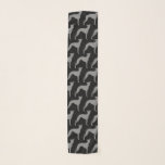 Foulard Motif de silhouettes de lévrier italien<br><div class="desc">L'écharpe de l'amant d'Iggy</div>