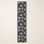 Foulard motif de tortue vintage noire et blanche<br><div class="desc">Élevez votre style grâce à notre design de tortue de saumons, inspiré par la nature, la culture et les détails complexes. Ce motif de tortue ethnique mélange magnifiquement les motifs traditionnels et l'esthétique boho moderne, parfait pour la décoration, les vêtements et les accessoires de maison. Découvrez les vibes côtières avec...</div>