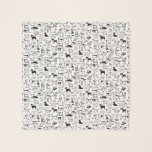 Foulard Motif des chiens noirs et blancs| Cute Canine Love<br><div class="desc">Chiens noirs et blancs motifs de nombreuses races de chiens, dont un Beagle, un Carlin, un Cocker Spaniel, Border Collie, Great Dane, French Bulldog, Bloodhound, Yorkshire Terrier, Shiba Inu, Basset Hound, Pit Bull, Bull Terrier, Boston Terrier, Alaskan Klee Kai, Bulldog, Dalmatian, Bichon Frise Dachshach, Dachshach, Dachshach, Dachshach, Dachshach und, Pointer,...</div>