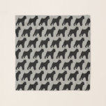 Foulard Motif des silhouettes de Bruxelles Griffon<br><div class="desc">Écharpe de Bruxelles Griffon Lover</div>