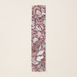 Foulard Motif d'illustrations florales de Bourgogne rose<br><div class="desc">Cette motif moderne et élégante conviendra parfaitement à une femme design et branchée. Il présente une feuille d'or rose imitation, des fleurs blanches, grises et rouges bordeaux dessinées à la main, ainsi qu'un motif d'illustration en feuilles. C'est un design chic, joli, unique et luxueux, idéal pour une femme raffinée et...</div>