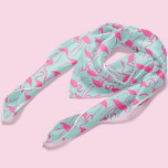 Foulard Motif Flamants roses rose amusant<br><div class="desc">Motif Flamants roses rose amusant</div>