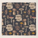 Foulard Mushrooms sauvages<br><div class="desc">Divers champignons sauvages dessinés à la main,  motif vectoriel</div>