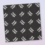 Foulard N'importe quel logo ou image téléchargée | Motif d<br><div class="desc">Remplacez par le logo de votre entreprise ou toute autre image et modifiez-la comme vous le souhaitez.</div>