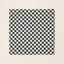 Noir et blanc en damier Jockey soies
