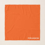 Foulard Nom de couleur rouge persimon<br><div class="desc">Les persimmons,  ou fruits de requin,  ont une couleur orange-rouge intense.</div>