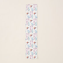 Oiseau Art Floral Hummingbirds