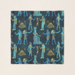 Foulard Or égyptien et motif en verre bleu<br><div class="desc">Or égyptien et motif en verre bleu</div>