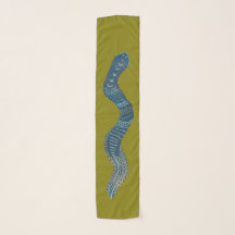 Original art chiffon scarf - year of the snake