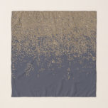 Foulard Parties scintillantes scintillantes Ombre d'or de<br><div class="desc">Ces bleu marine élégant et moderne et ombre scintillant de parties scintillantes de faux est parfait pour la femme à la mode et élégante. Sa copie à la mode et chic est grande pour beaucoup de cadeaux et d'occasions. Appréciez ces résumé et conception fabuleuse pour votre prochain achat ; pour...</div>