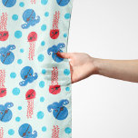 Foulard Pirate Octopus, Pirate Jellyfish, Sea Animaux<br><div class="desc">Joli,  amusant et adorable motif avec pieuvres de pirate et méduses. Un cadeau moderne et tendance,  parfait pour les amoureux des pirates dans votre vie.</div>