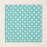 Foulard Pois Turquoises Sky<br><div class="desc">Cette magnifique nuance bleue se retrouve dans le ciel tous les jours, car le ciel change fréquemment de couleur. Dans n’importe quel coque, nous n’avons pas pu résister à lui donner un nom amusant comme le ciel turquoise. Nous avons bien sûr fait un motif de point de polka correspondant pour...</div>