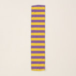 Foulard Pourpre et rayures d'or<br><div class="desc">Art numérique abstrait de pourpre et de rayures d'or</div>