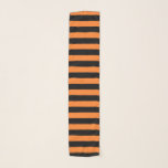 Foulard Rayures oranges et noires<br><div class="desc">Art numérique abstrait des rayures oranges et noires</div>