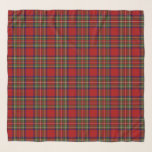 Foulard Royal Stewart Tartan Plaid Scottish Motif<br><div class="desc">Le tartan Royal Stewart est le tartan le plus connu associé rétrospectivement à la Maison royale de Stewart,  et il est aussi le tartan personnel de la reine Elizabeth II.</div>