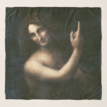 Foulard Saint Jean Baptiste, Léonard de Vinci<br><div class="desc">Leonardo di ser Piero da Vinci (avril 1452 - mai 1519) connu sous le nom de Léonard de Vinci était un polymathe italien de la Renaissance dont les domaines d'intérêt comprennent l'invention, le dessin, la peinture, la sculpture, l'architecture, la science, la musique, les mathématiques, l'ingénierie, la littérature, l'anatomie, la géologie,...</div>