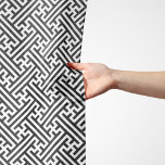Foulard Sayagata motif, japonais, noir et blanc<br><div class="desc">Motif Sayagata élégant,  élégant et sophistiqué dans les tons noir et blanc. Design moderne et tendance,  cadeau parfait pour les amoureux de la motif sayagata.</div>