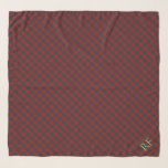 Foulard Tarte officielle Fraser avec monogramme / initiale<br><div class="desc">Cette écharpe classe présente le tartan officiel du Fraser de 1842. Il a du texte modèle dans le coin pour vos initiales monogrammes afin que vous puissiez facilement le faire vous-même. Les concentrations les plus élevées du nom du Fraser se trouvent dans les Highlands (incluant les comtés historiques de Caithness,...</div>