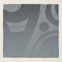 Vagues Macro Trypilliennes Argent Slate Contraste