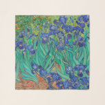 Foulard Van Gogh Irises. Impressionnisme vintage floral bl<br><div class="desc">Foulard Van Gogh "Irises". L'art de l'impressionnisme floral bleu.</div>