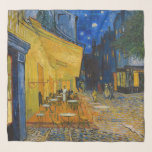 Foulard Vincent van Gogh - Café Terrasse en soirée<br><div class="desc">Café Terrasse sur la Place du Forum à la Nuit - Vincent van Gogh,  1888</div>