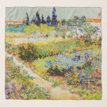 Foulard Vincent van Gogh - Jardin à Arles<br><div class="desc">Jardin d'Arles / Jardin fleuri avec sentier / Jardin d'Arles - Vincent van Gogh,  1888</div>
