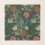 Foulard William Morris Compton Floral Art<br><div class="desc">William Morris Compton Floral Art Nouveau Motif. Design floral peint à la main par Garden Of Delights Art Studio.</div>
